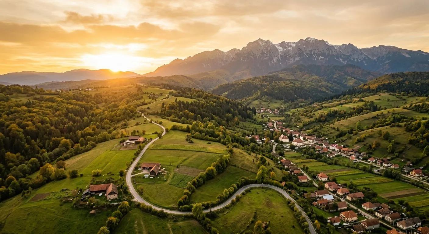 Vedere aeriană Brașov